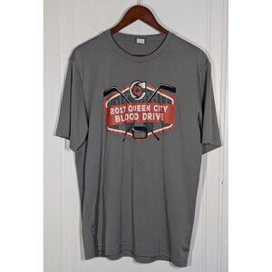 Cincinnati Cyclones Hockey Shirt Adult Size Large 2017 Queen City Blood Drive